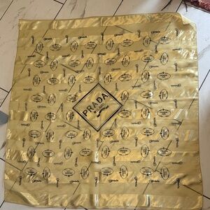 Prada Metallic Gold Large Scarf!!! ♥️
